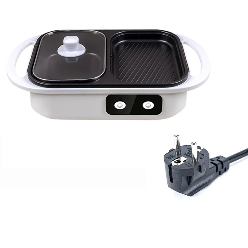 2-in-1 Electric Shabu Grill Pot