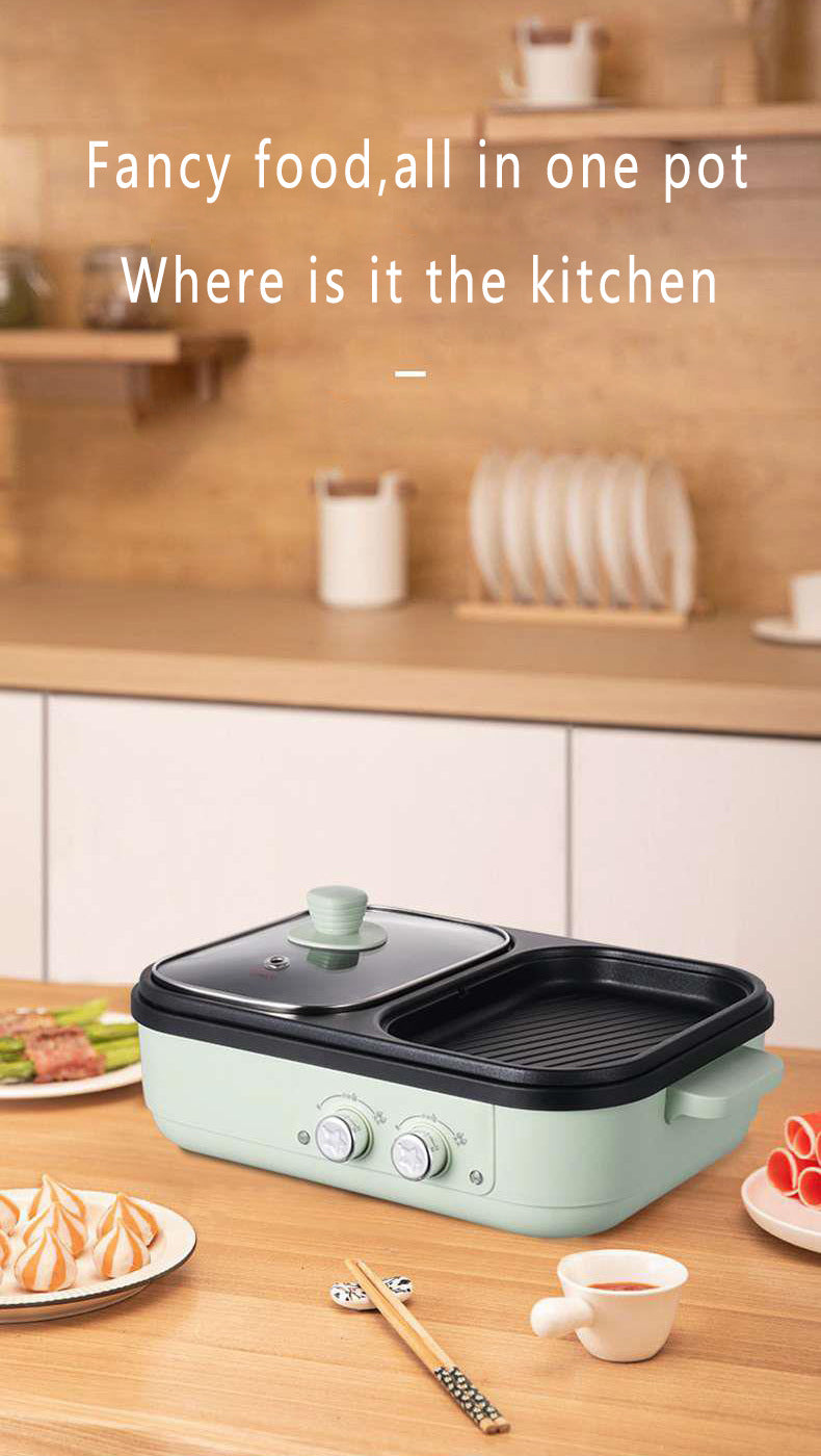 2-in-1 Electric Shabu Grill Pot