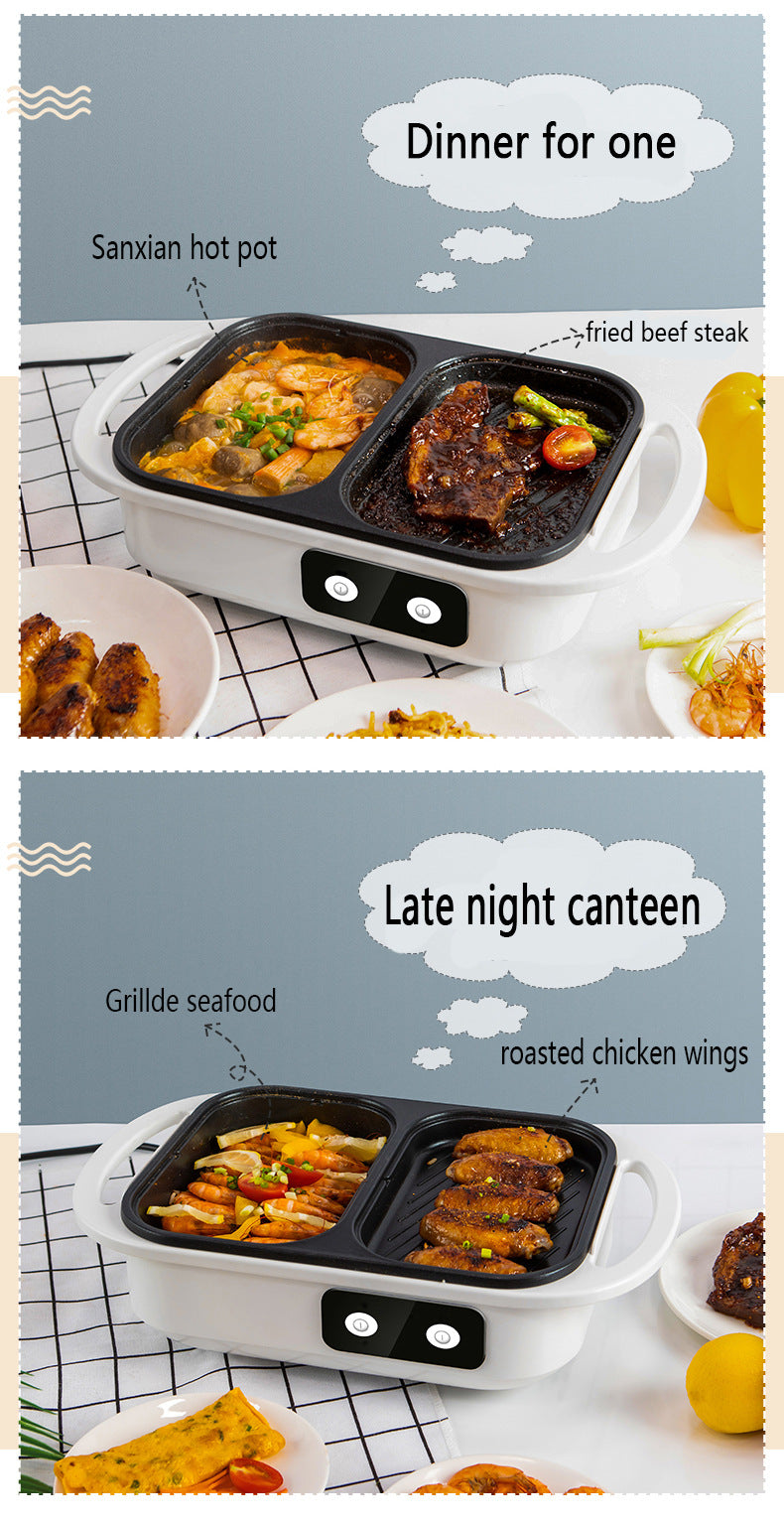 2-in-1 Electric Shabu Grill Pot