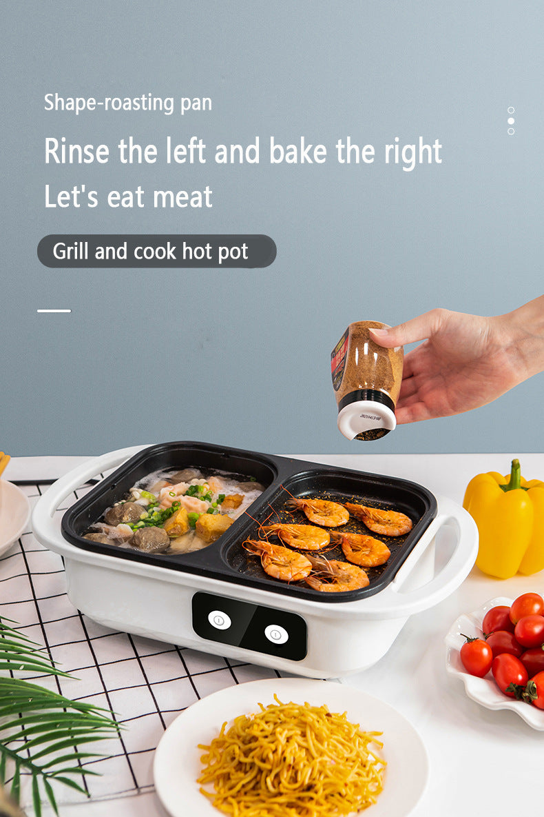 2-in-1 Electric Shabu Grill Pot