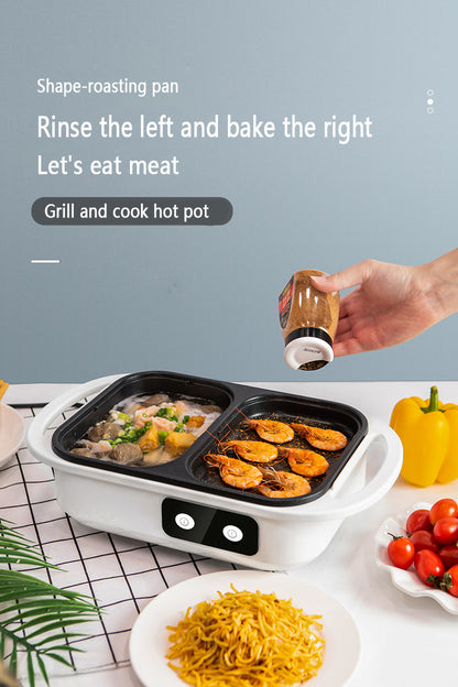 2-in-1 Electric Shabu Grill Pot