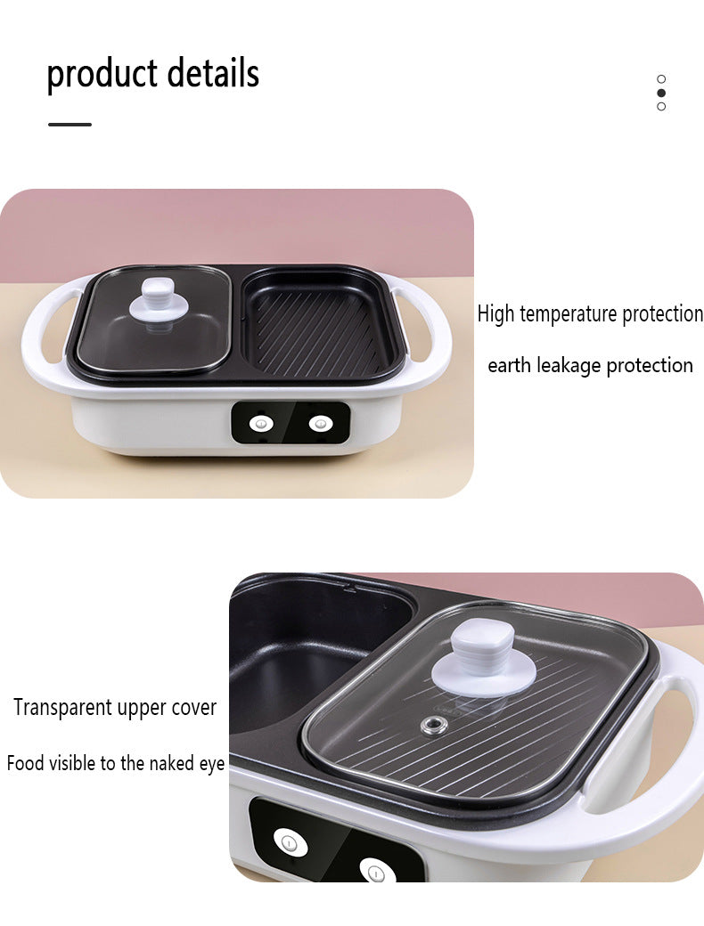2-in-1 Electric Shabu Grill Pot