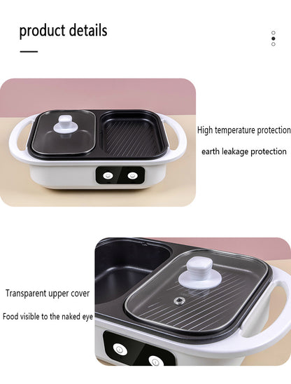 2-in-1 Electric Shabu Grill Pot