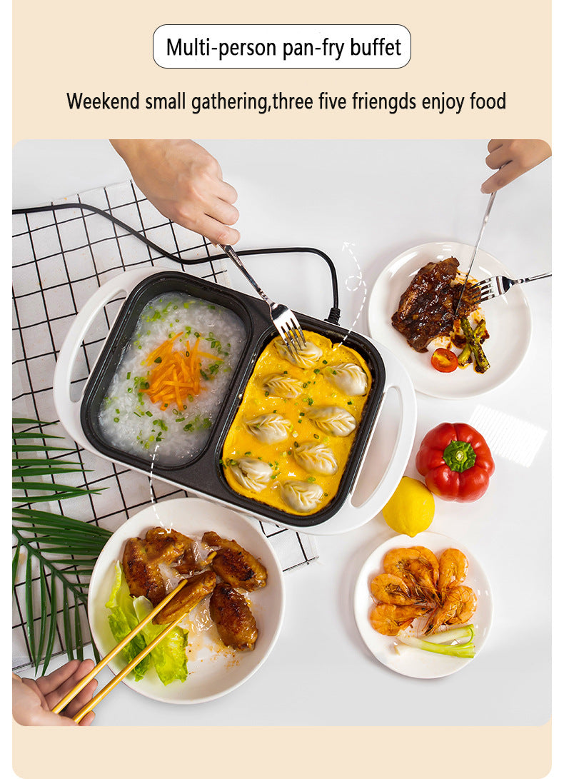 2-in-1 Electric Shabu Grill Pot