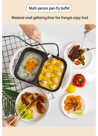 2-in-1 Electric Shabu Grill Pot