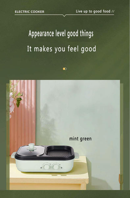 2-in-1 Electric Shabu Grill Pot