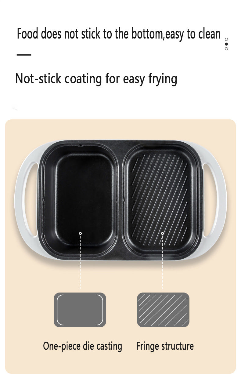 2-in-1 Electric Shabu Grill Pot