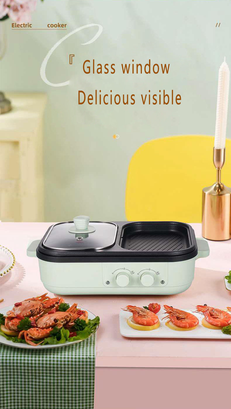 2-in-1 Electric Shabu Grill Pot