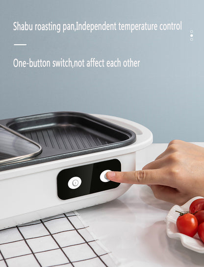 2-in-1 Electric Shabu Grill Pot