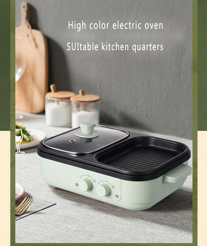 2-in-1 Electric Shabu Grill Pot