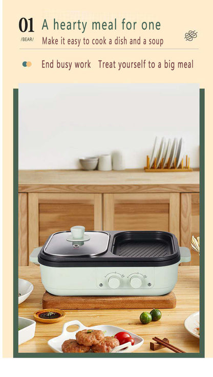 2-in-1 Electric Shabu Grill Pot