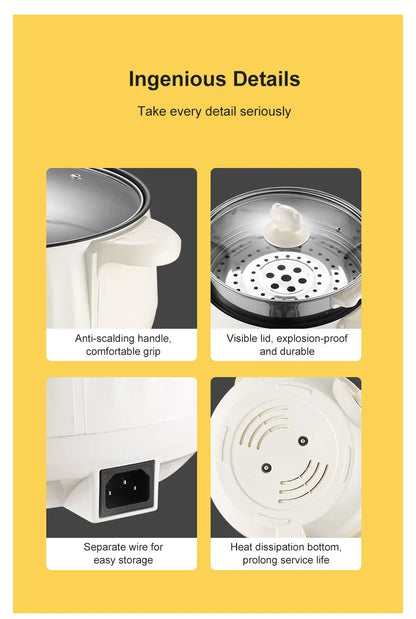 220V Compact Household Electric Hot Pot