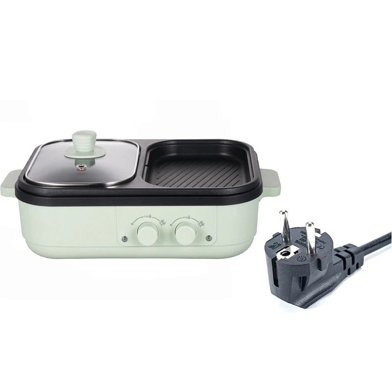 2-in-1 Electric Shabu Grill Pot