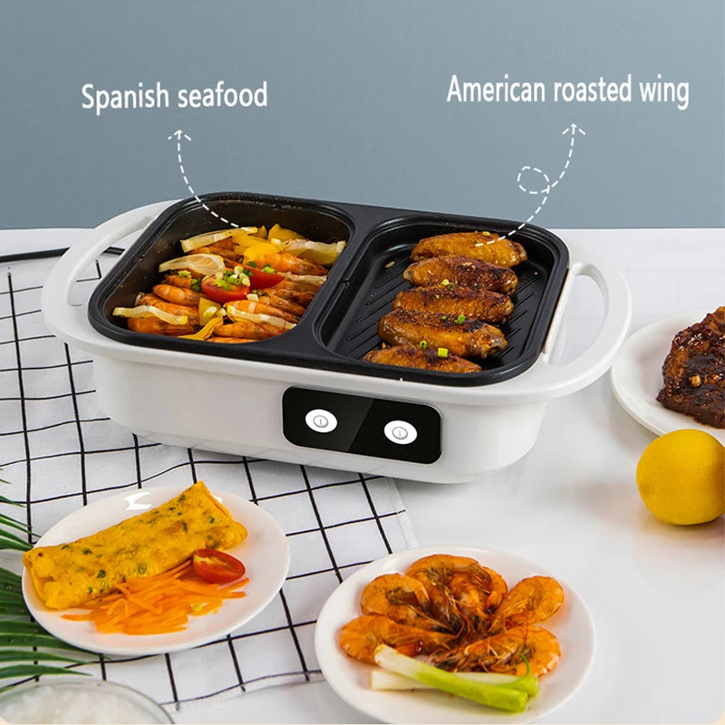 2-in-1 Electric Shabu Grill Pot